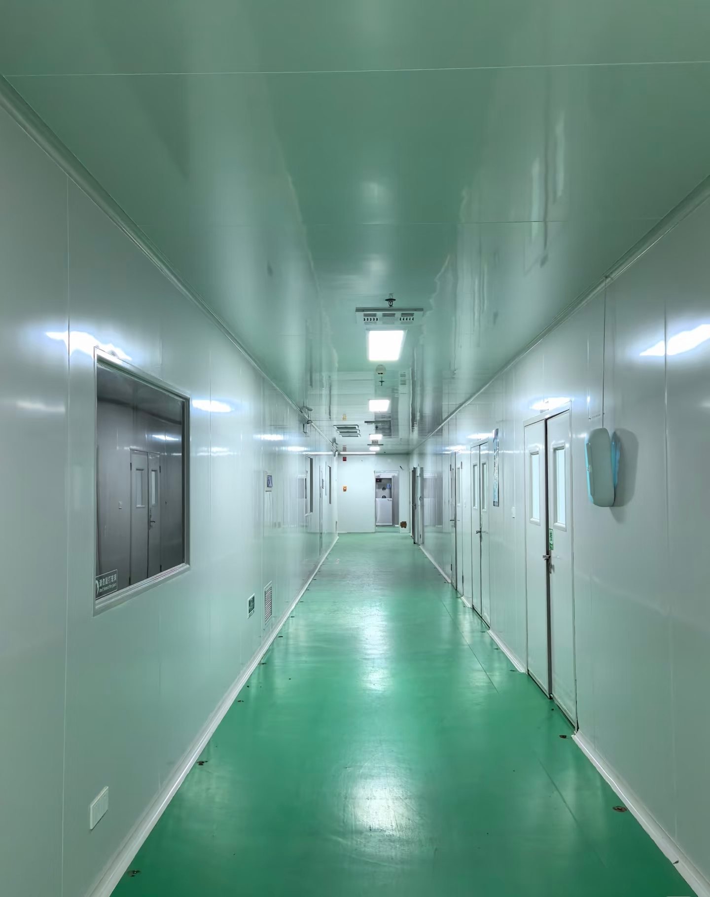 Clean controlled production corridor