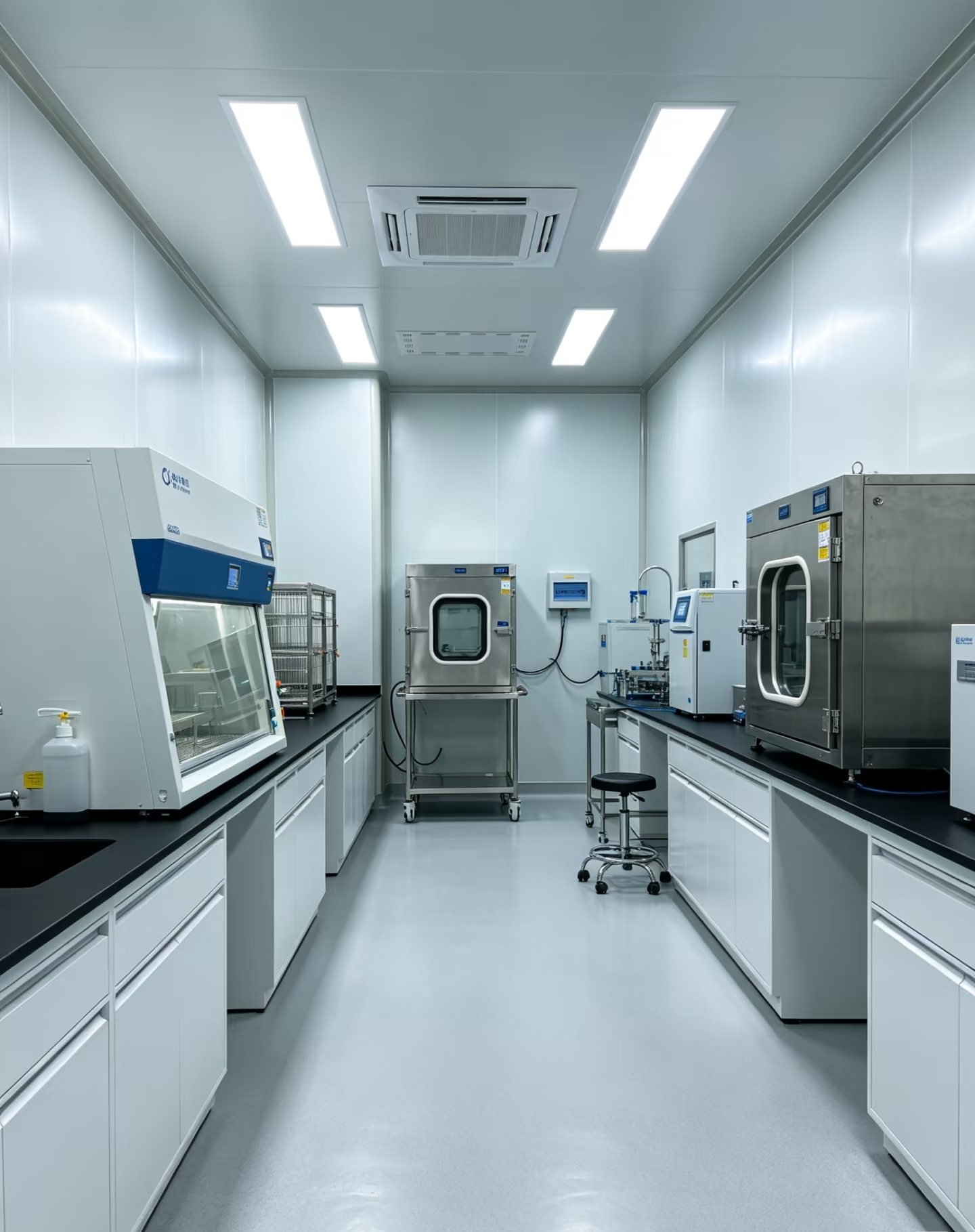 Pet treat quality control laboratory